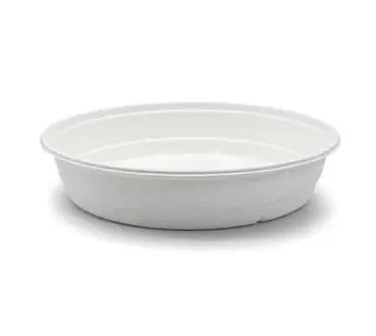 2500 ml Hoch leistungs fähige nachhaltige wasserdichte biologisch abbaubare Bagasse-Faser große runde Suppen becken mit Deckel