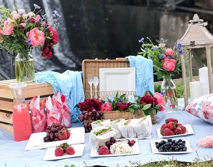 Ein amerikanisches Picknick auf umwelt freundliche Weise! Ein amerikanisches Picknick auf umwelt freundliche Weise!
